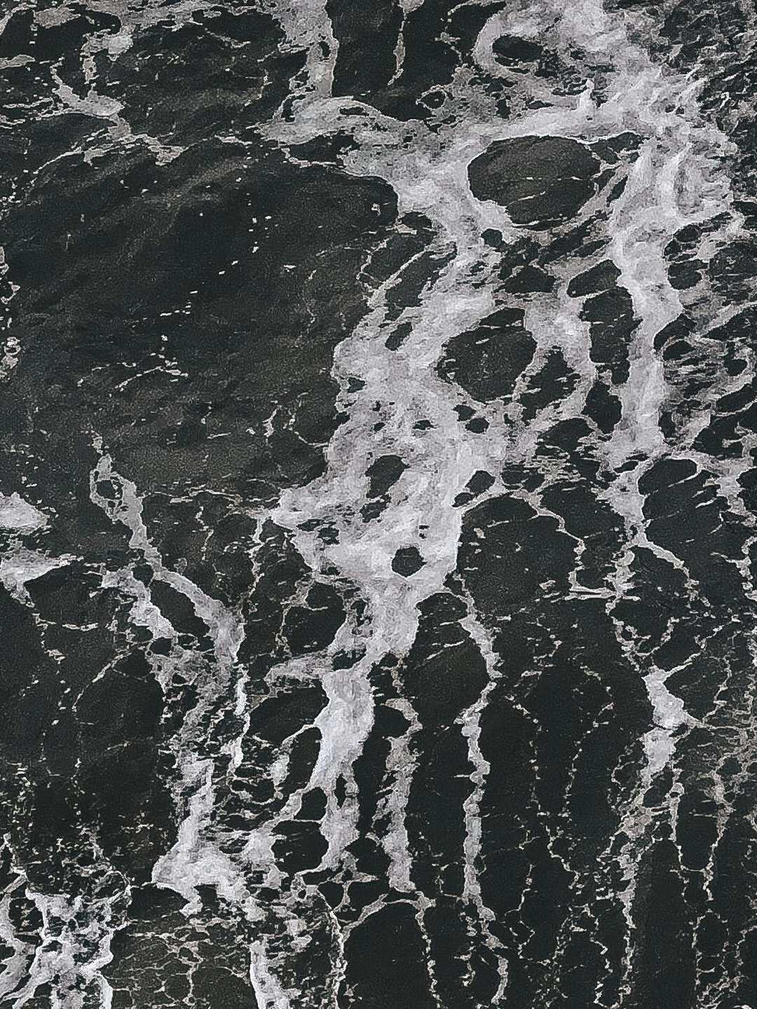 Foto de la espuma del mar