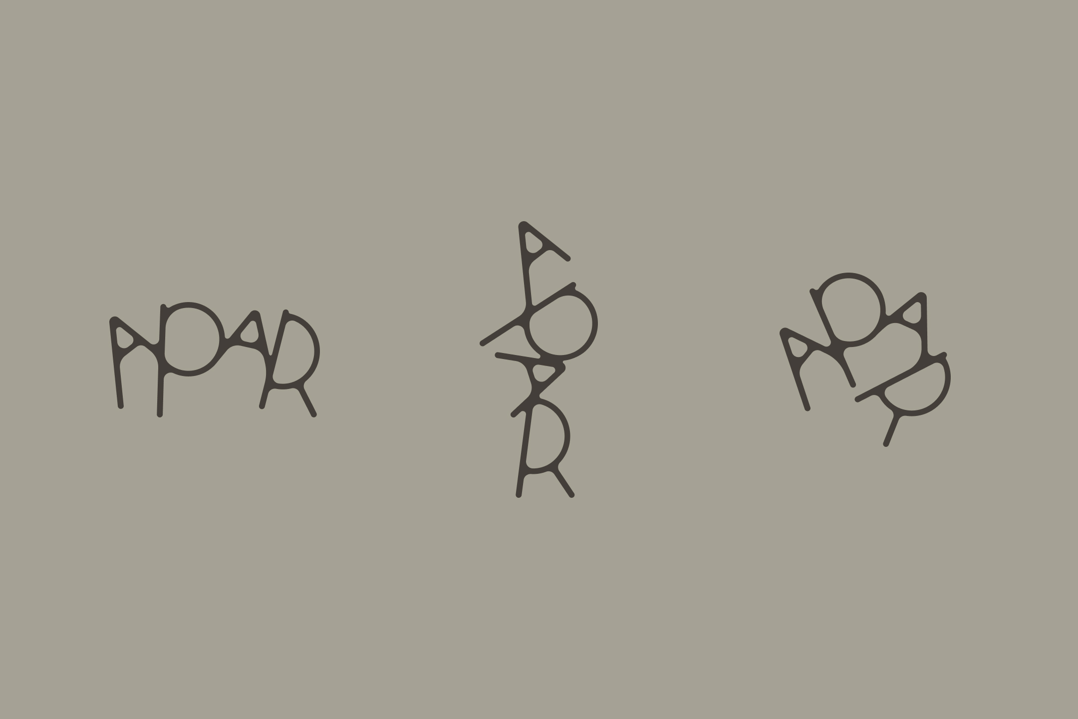 Logotipo principal y sus versiones: vertical y circular